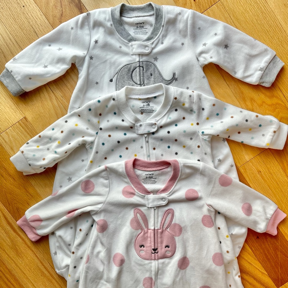 Fleece Sleep Sacks: Carter’s 6-9 months